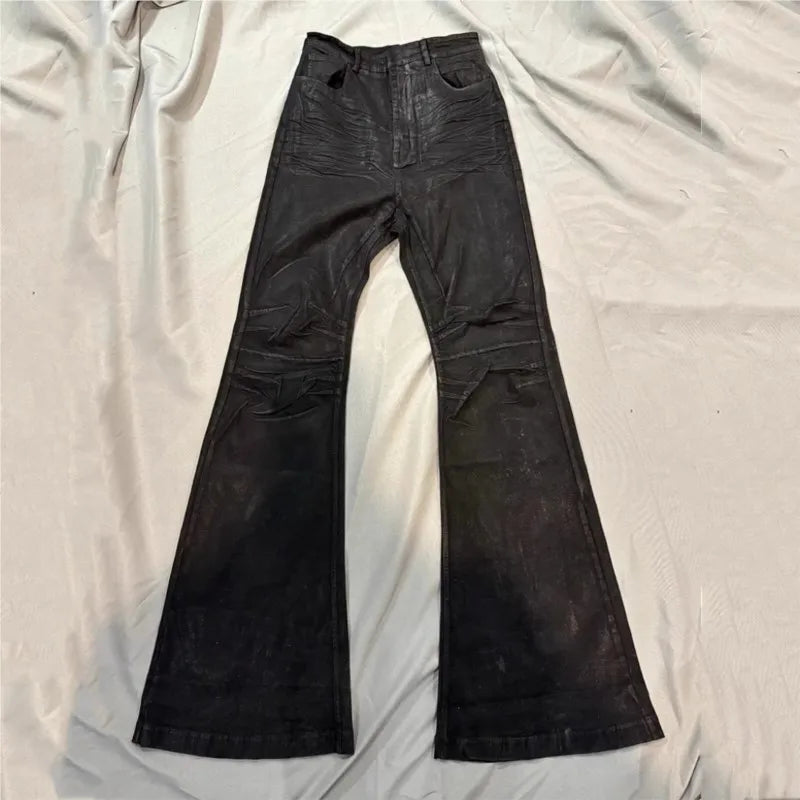 Waxed "OBSIDIAN" Denim