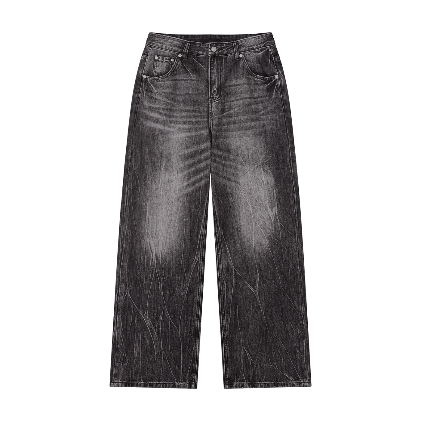 Charcoal Biker Denim