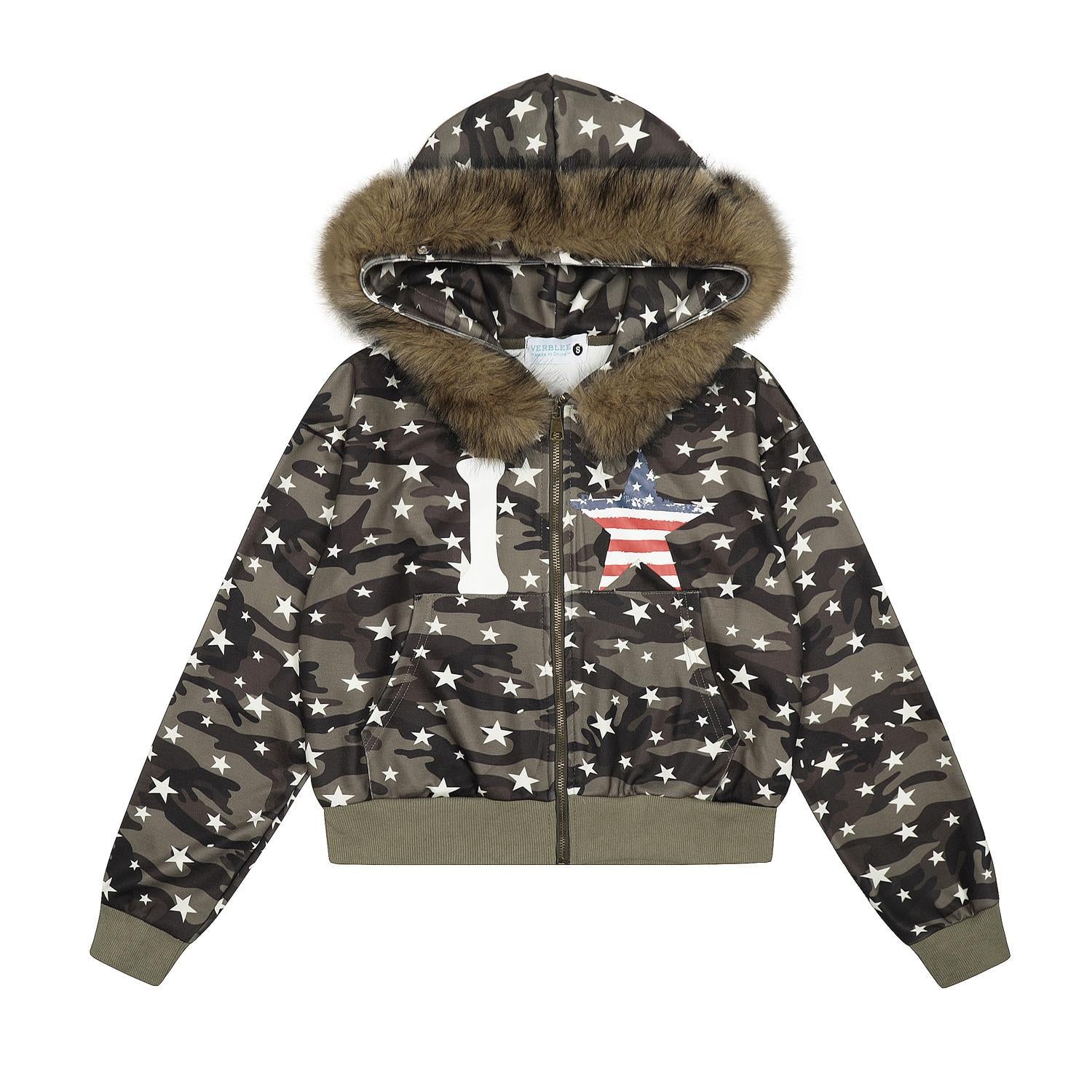 "STARKID" Fur Hoodie