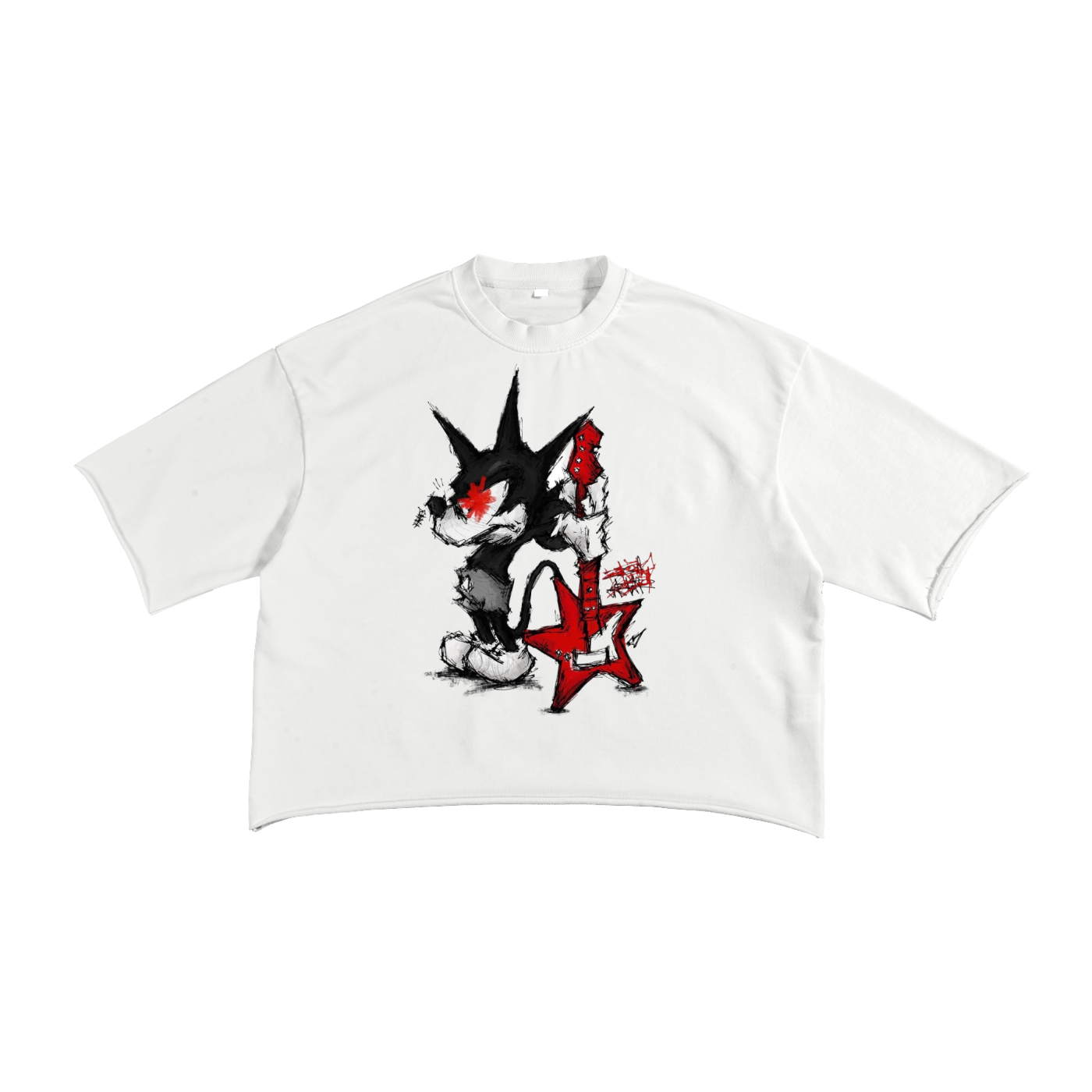 'Rockstarz" Cropped Boxy Tee